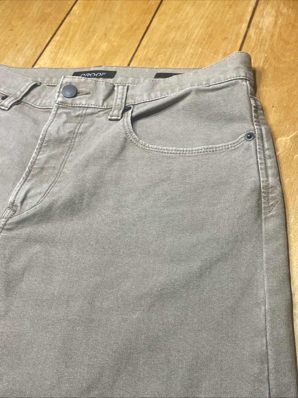 Proof Rover Straight Fit Pant Color Khaki Size 31x28 Canvas Stretch Huckberry